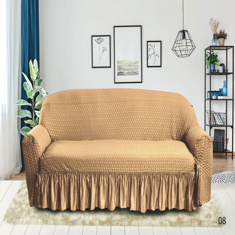 Butterfly Style Sofa Cover – Skin Gold (Premium Stretch Fit)