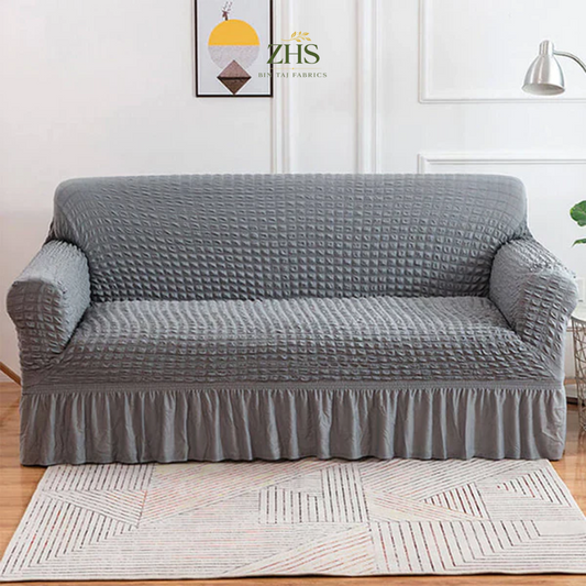Bubble Sofa Cover – Grey (Premium Stretch Fit)